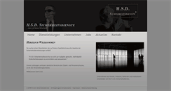 Desktop Screenshot of hsd-sicherheitsdienste.com